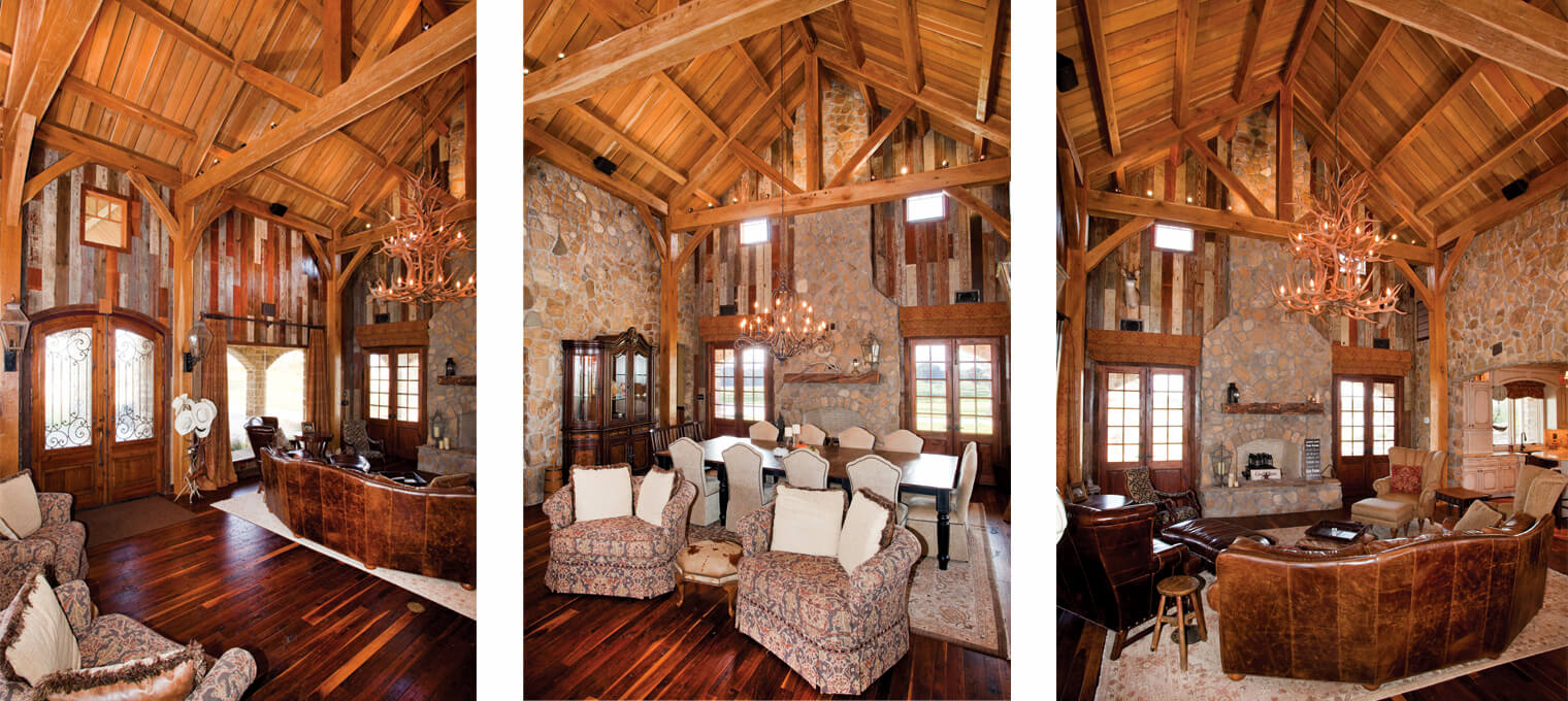 residential timber frame Ranch Homestead Project 2