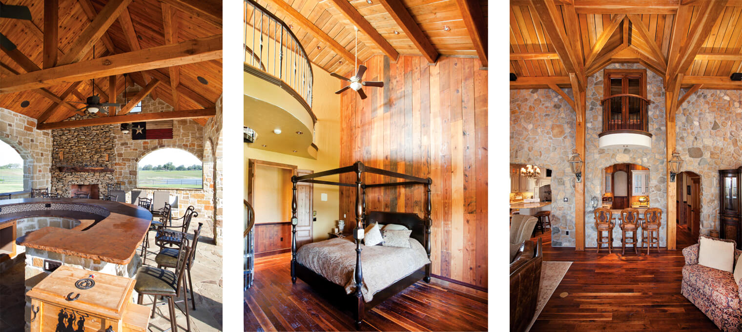 residential timber frame Ranch Homestead Project 6