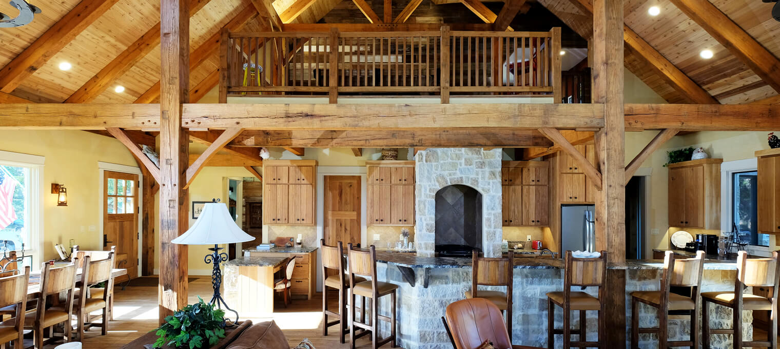 timber frame home rustic farmhouse 3
