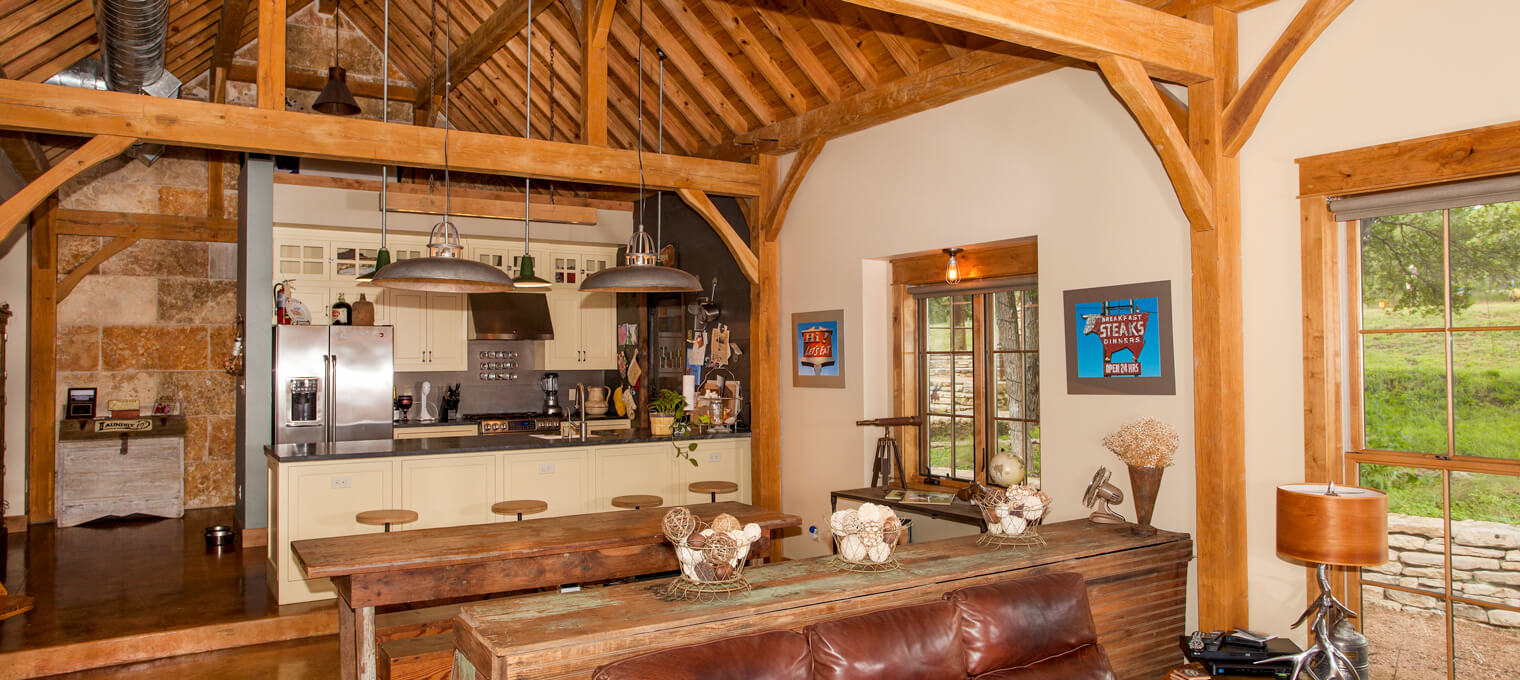 timber frame home rustic great room project 2