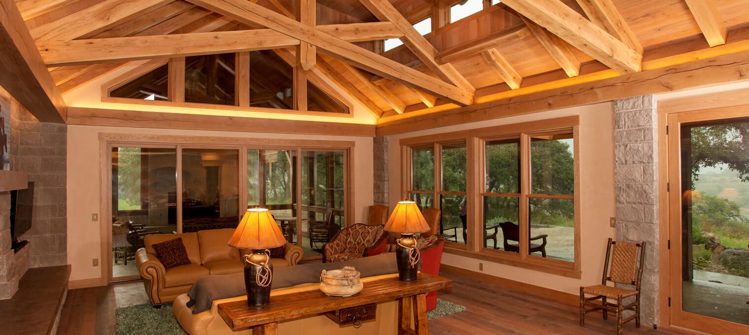 timber frame home secluded hybrid home project3