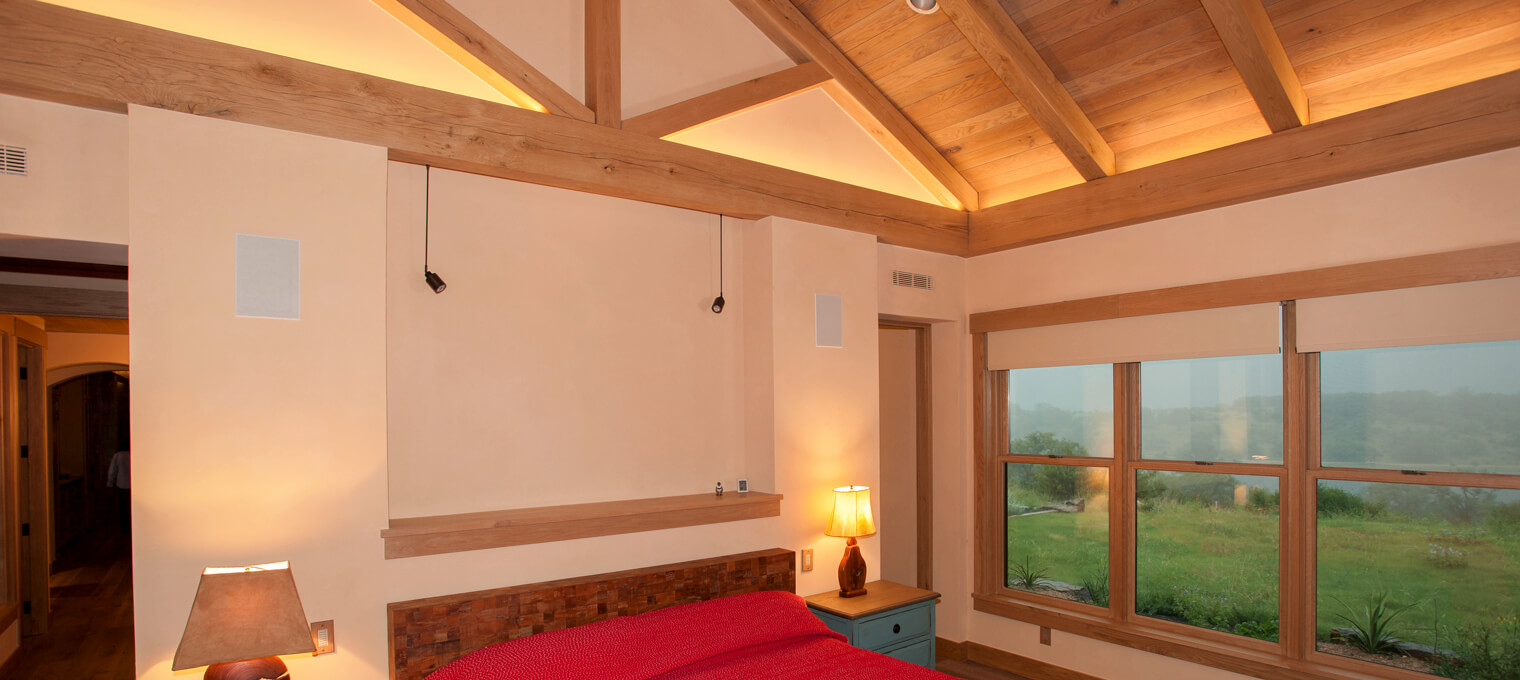 timber frame home secluded hybrid home project5
