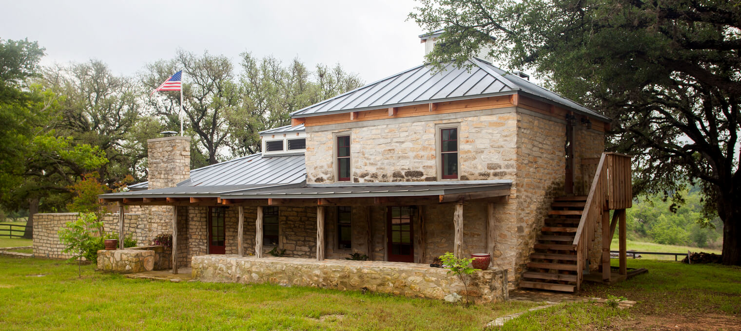 timber frame home stone house project1