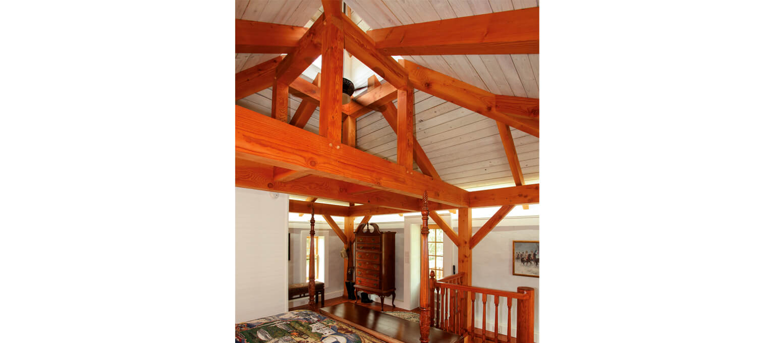 timber frame home stone house project7