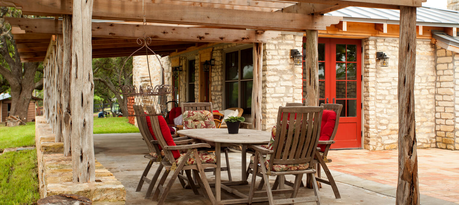 timber frame home stone house project9