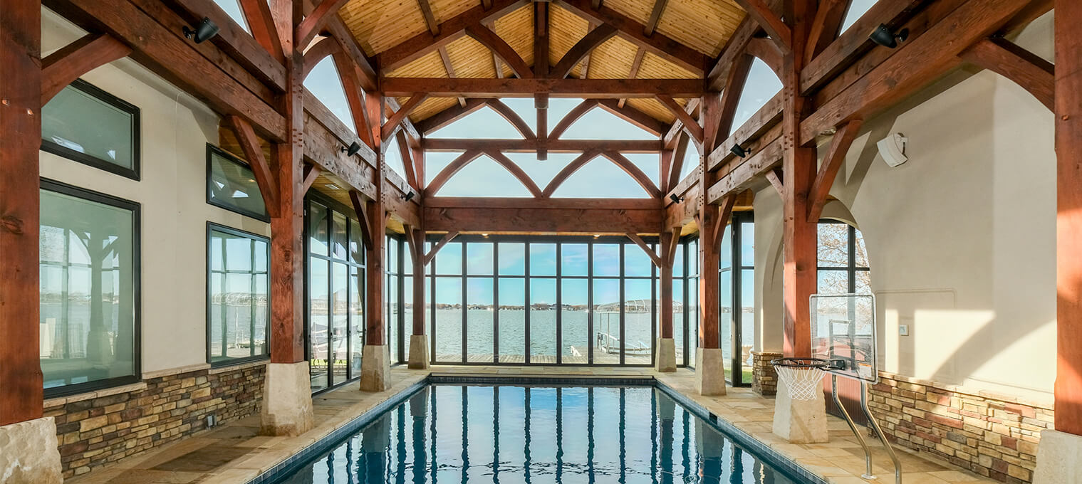 residential timber frame indoor/outdoor pool pavilion1