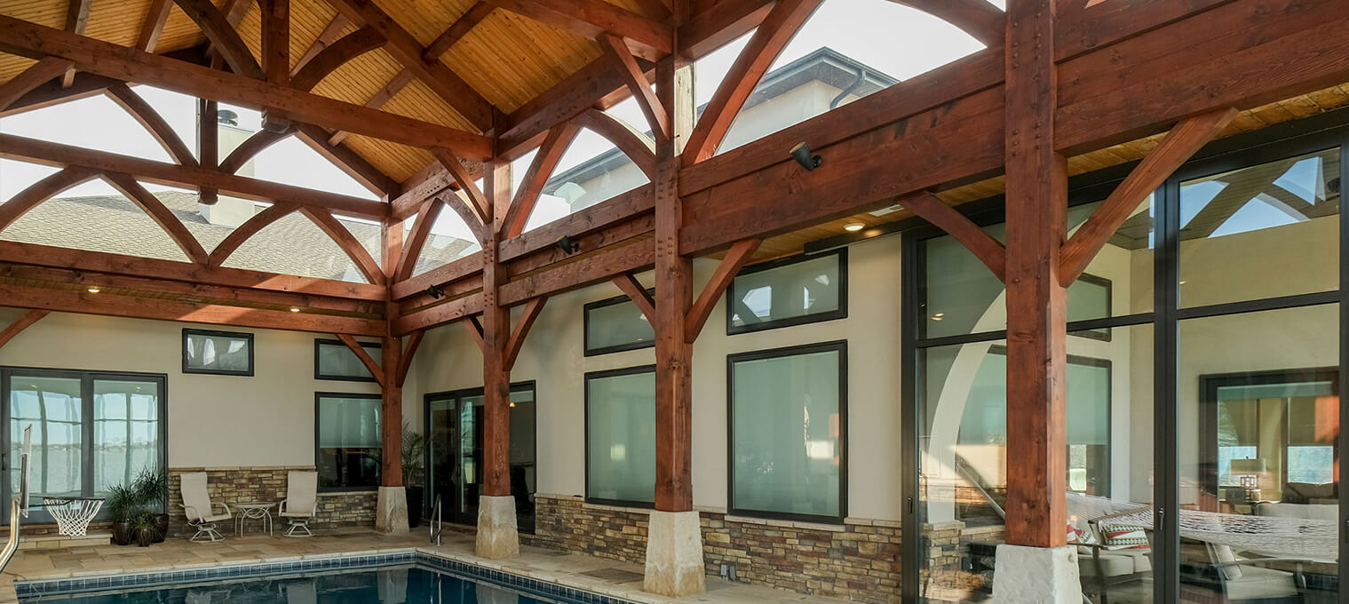 residential timber frame indoor/outdoor pool pavilion2