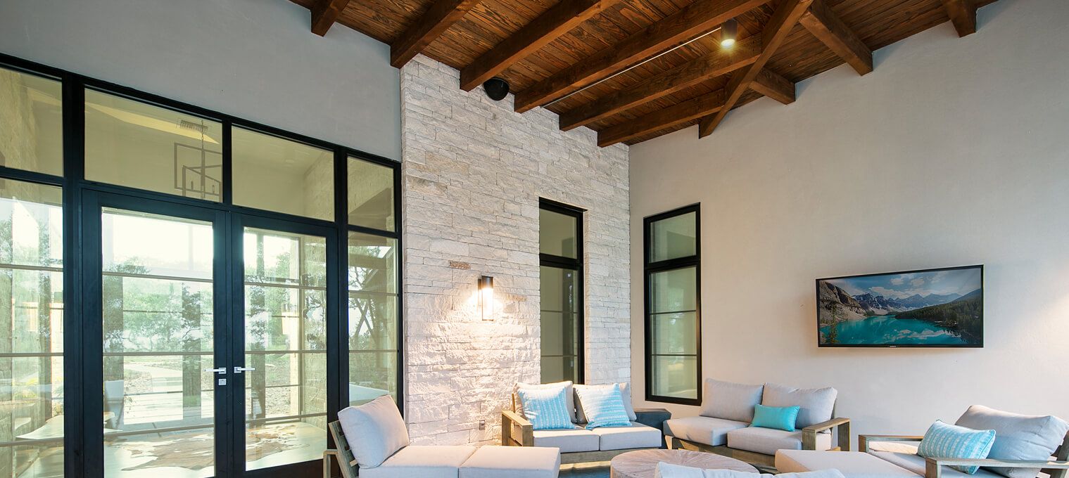 timber frame home Mixed Material Modern10