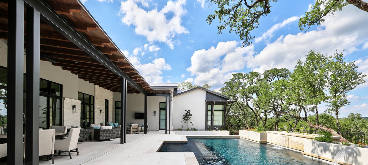 timber frame home Mixed Material Modern12