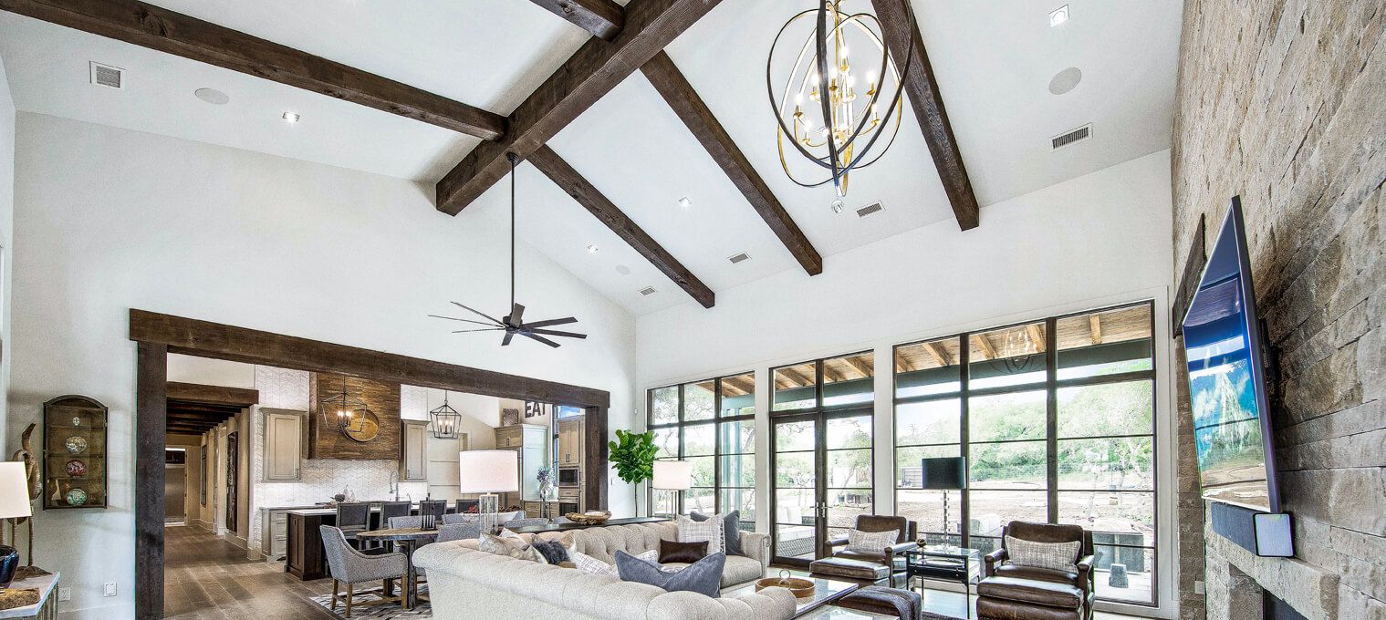 timber frame home Mixed Material Modern3