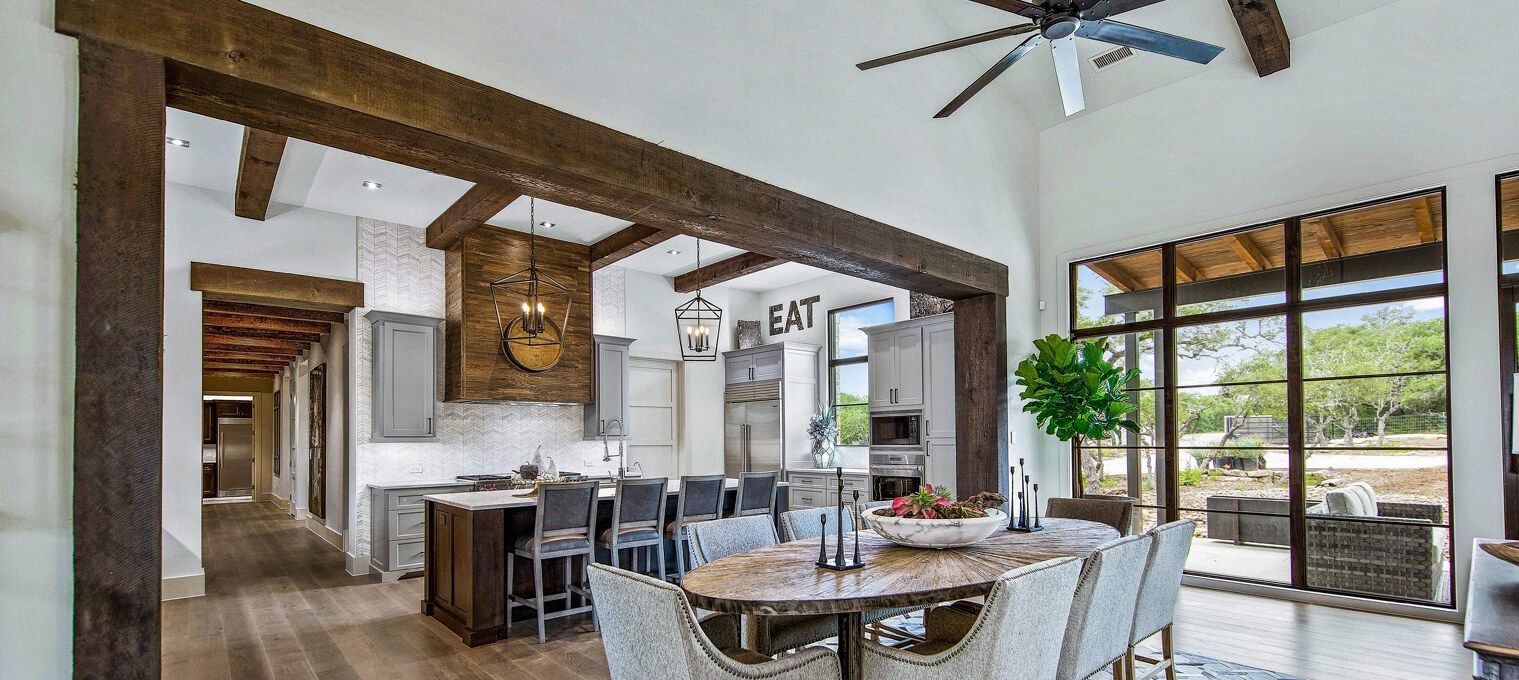 timber frame home Mixed Material Modern9