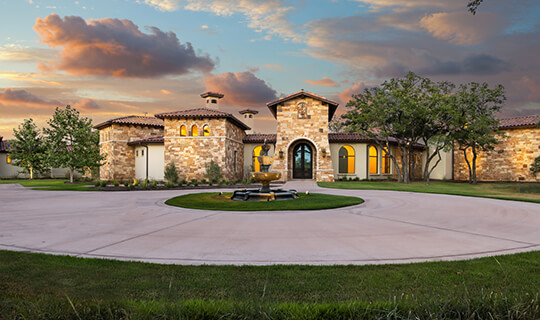 Mediterranean Timber Frame Home