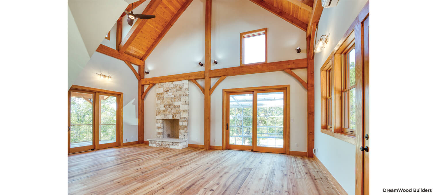timber frame home Charming Farmhouse4