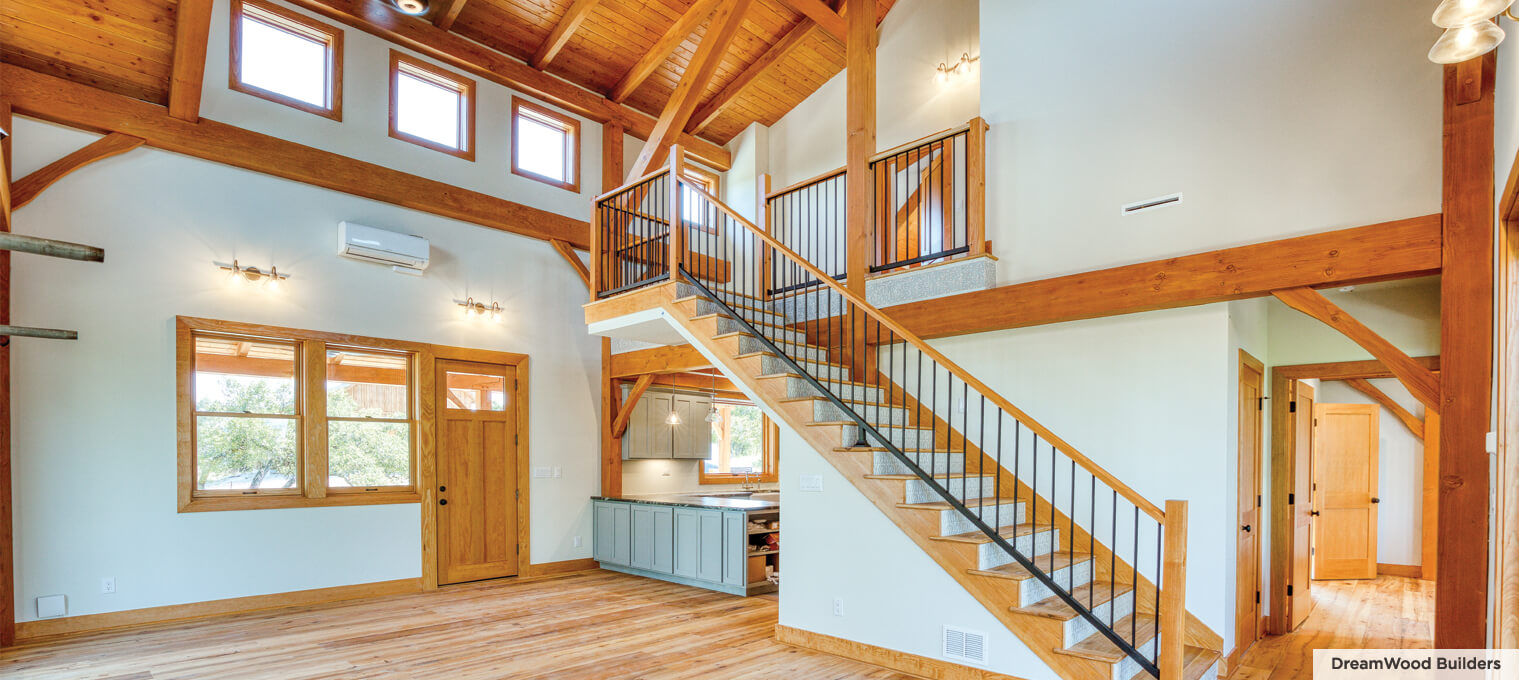 timber frame home Charming Farmhouse5