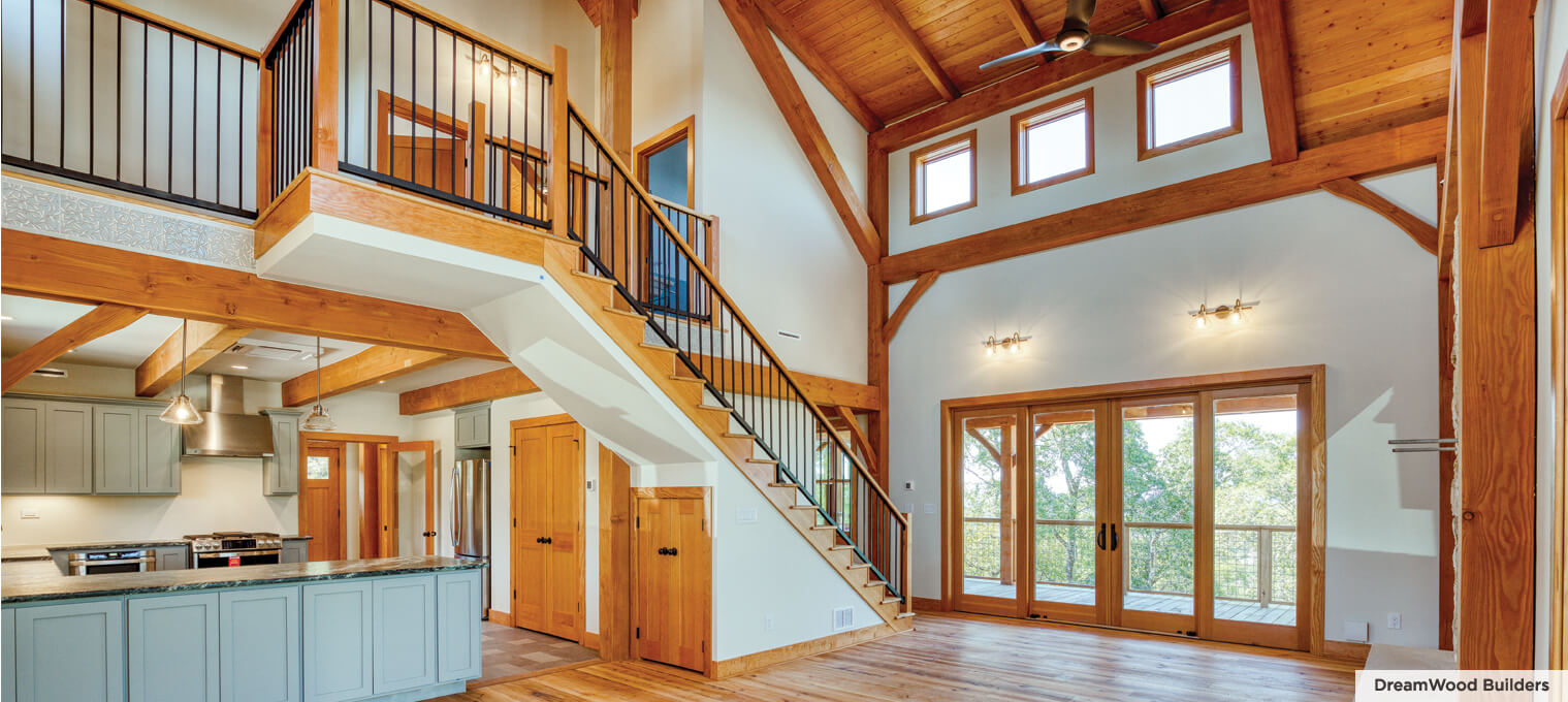 timber frame home Charming Farmhouse6