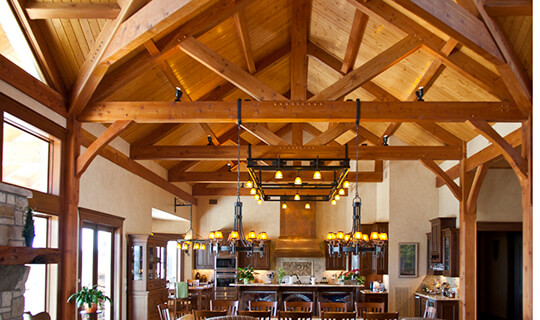 timber frame hill country home