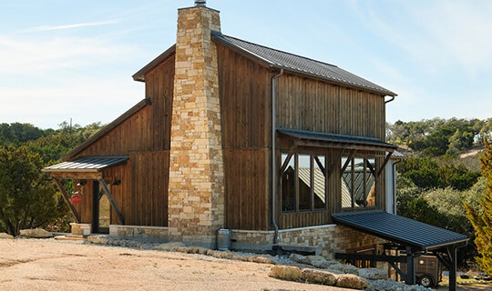 timber frame hilltop party barn