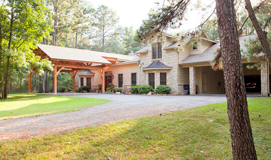 houston timber frame home