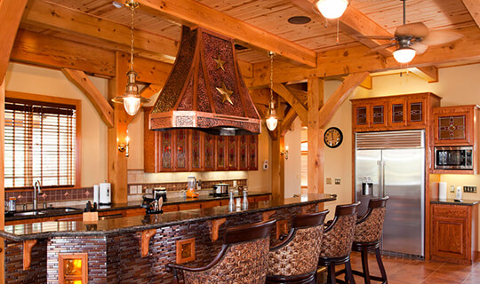 timber frame home nautical design