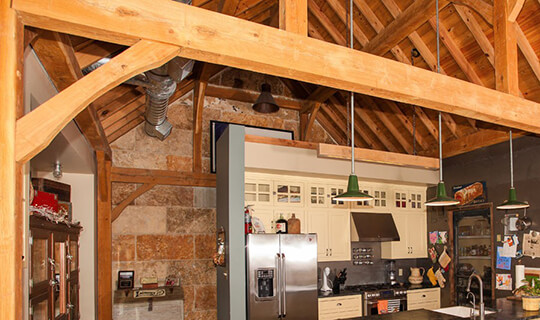 timber frame home rustic greatroom