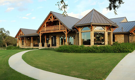 timber frame home south texas estate