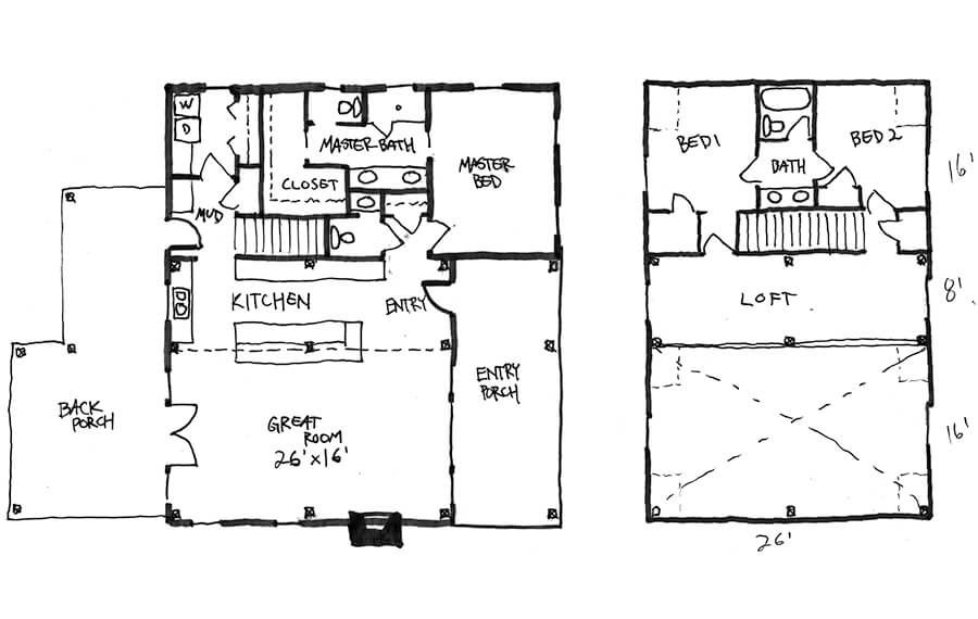 design services floor plan sketch