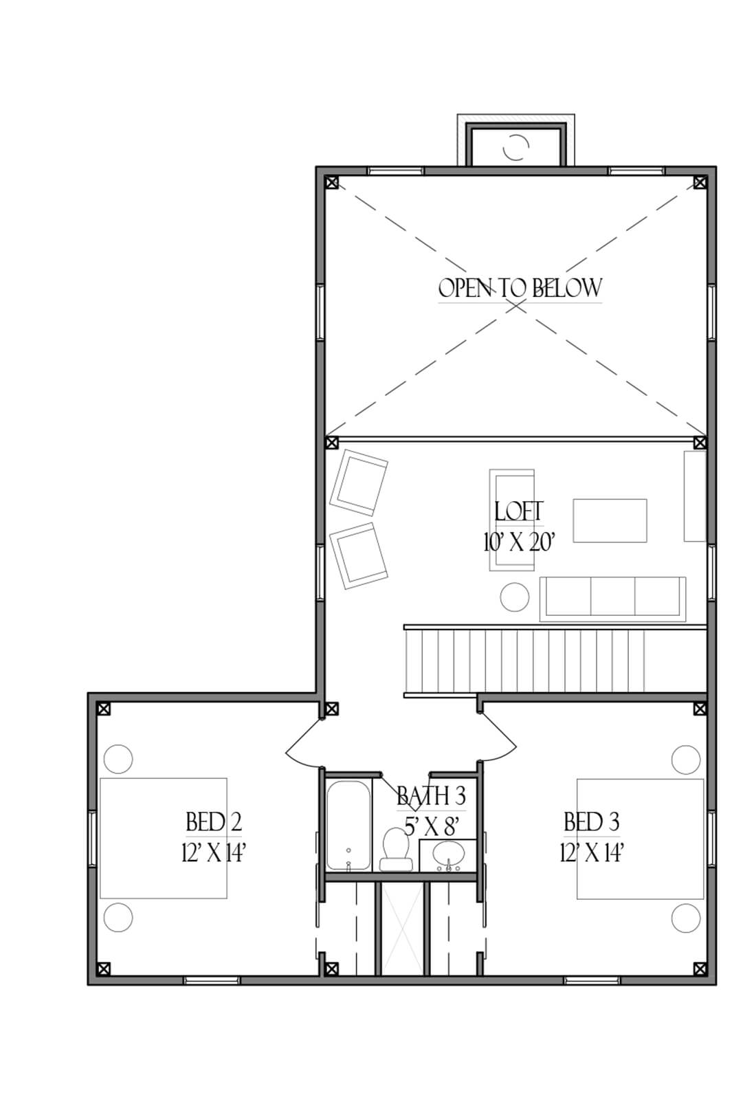 Farmhouse Floor Plan The Blanco Timber Frame Home Kit Option2 Layout