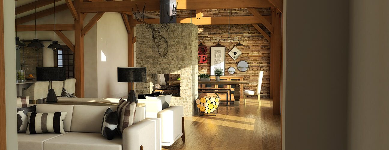 Farmhouse Floor Plan The Guadalupe Timber Frame Home Kit 2