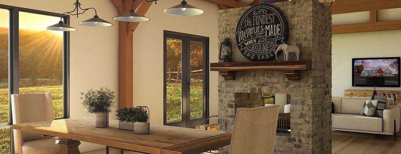 Farmhouse Floor Plan The Guadalupe Timber Frame Home Kit 6