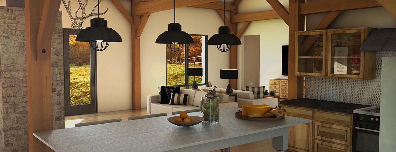 Farmhouse Floor Plan The Guadalupe Timber Frame Home Kit 7