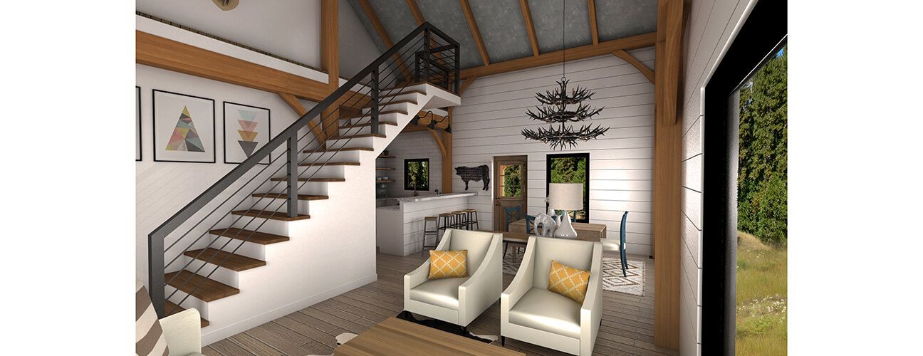 Farmhouse Floor Plan The Sabinal Timber Frame Home Kit 2