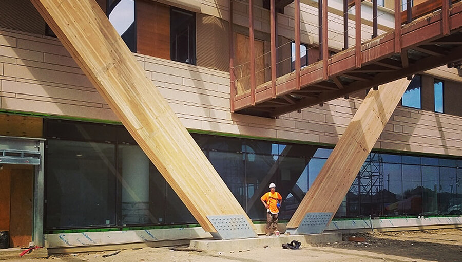 Commercial Mass Timber Frame Example
